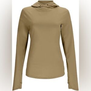 Simms women’s large bugstopper solar flex  hoody Green Bay leaf UPF50 fishing